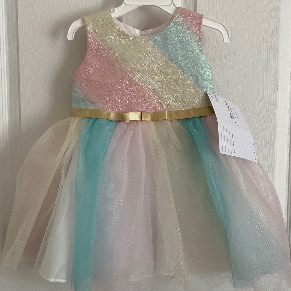 Bonnie Jean rainbow tulle dress - Picture 1 of 1
